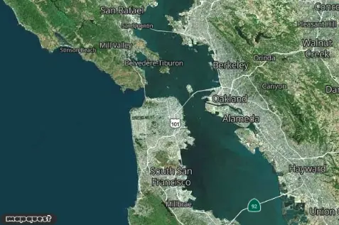 map with zoom and type